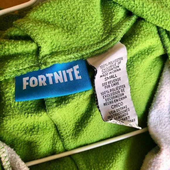 🎮 Fortnite Rex Dino Onesie Costume Adult Small Pajamas Cosplay Hoodie Epic Game - Picture 8 of 8